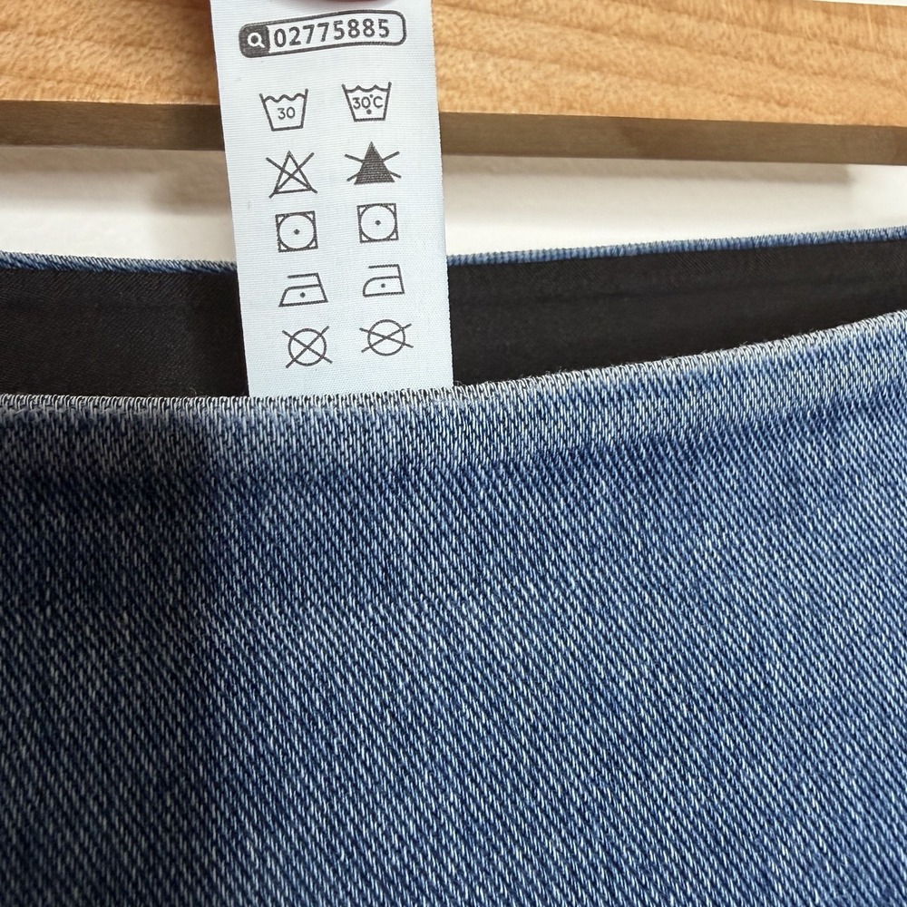 Halara Flex High Waisted Baggy Wide Leg Casual Jeans Womens Size L Pockets - Picture 4 of 8